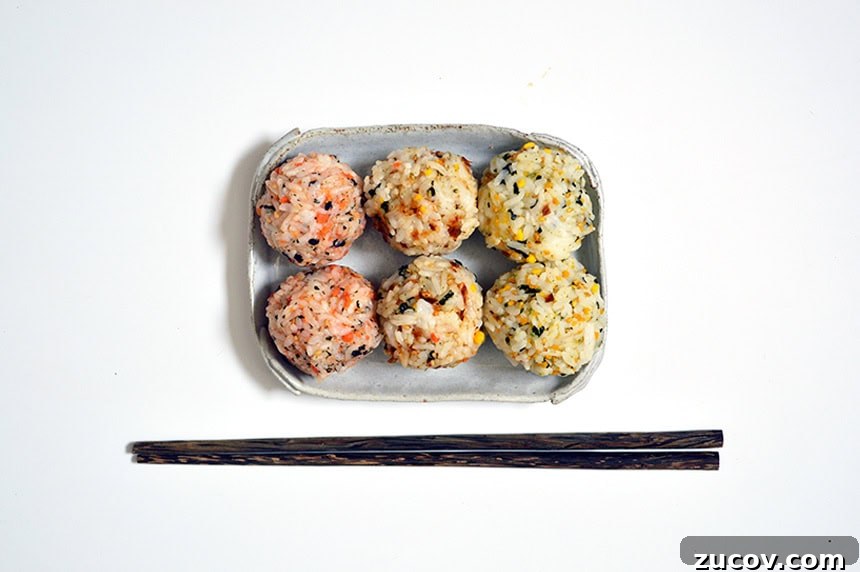 Furikake Onigiri: Flavorful Japanese Rice Balls Recipe 3 furikake rice balls