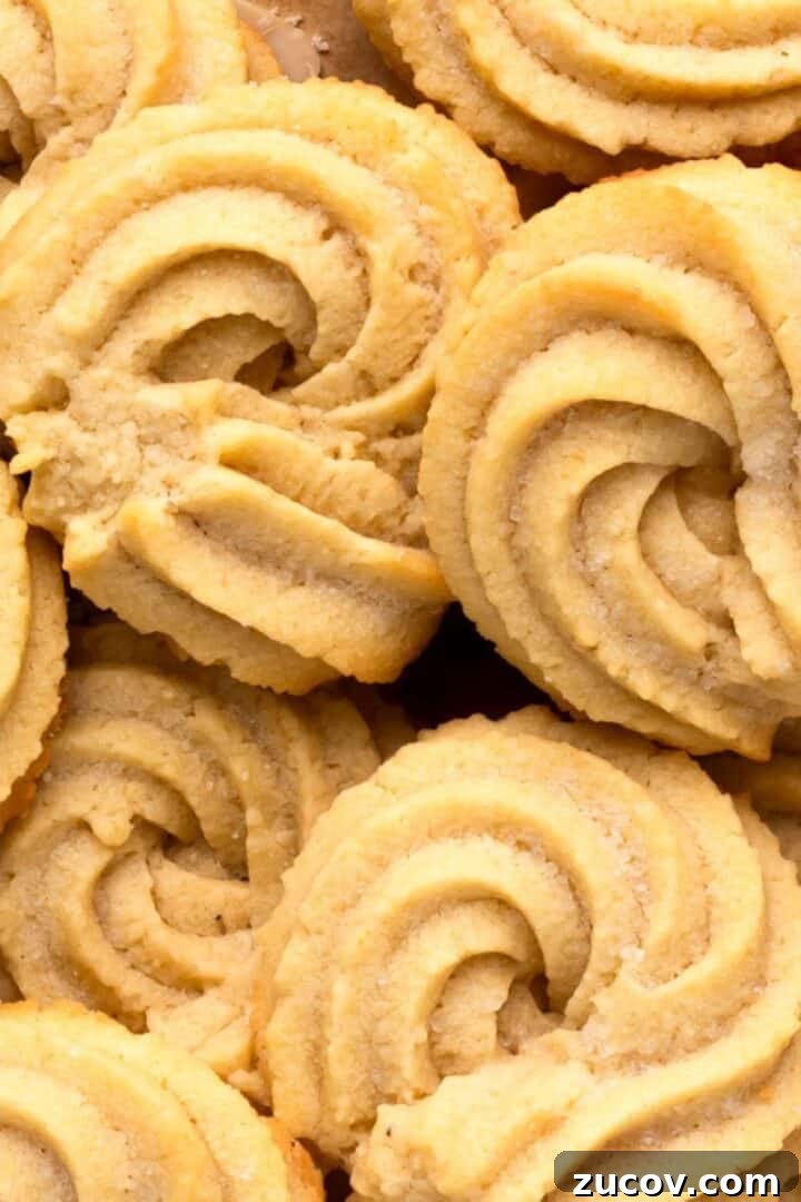30-Minute Danish Gluten Free Butter Cookies on a tray
