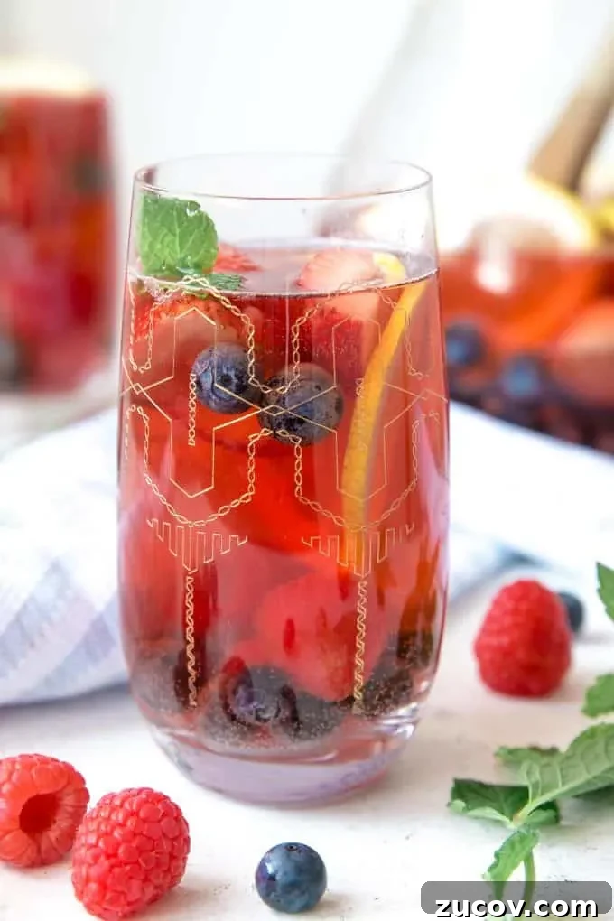 Berry Rosé Sangria Recipe for Summer Parties 7 1 glass of berry rosé sangria