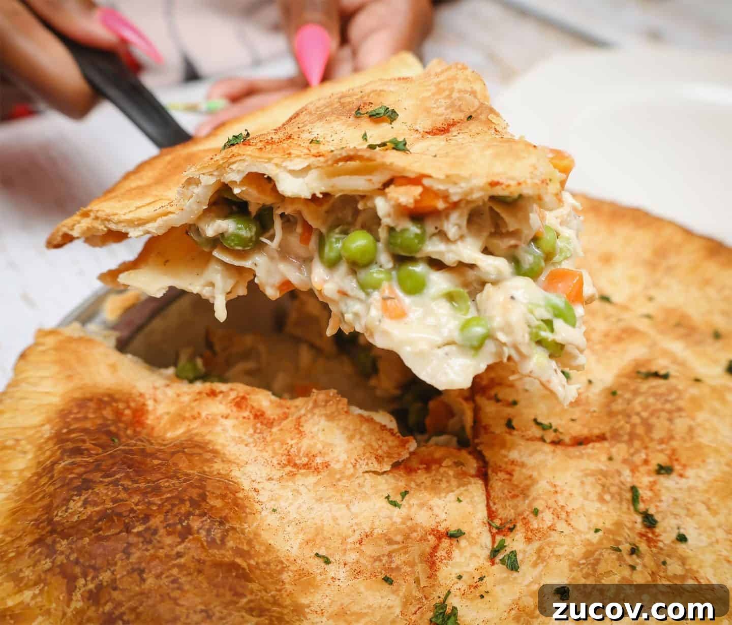 Southern Turkey Pot Pie with Buttermilk Biscuit Crust 2 Southern Leftover Turkey Pot Pie