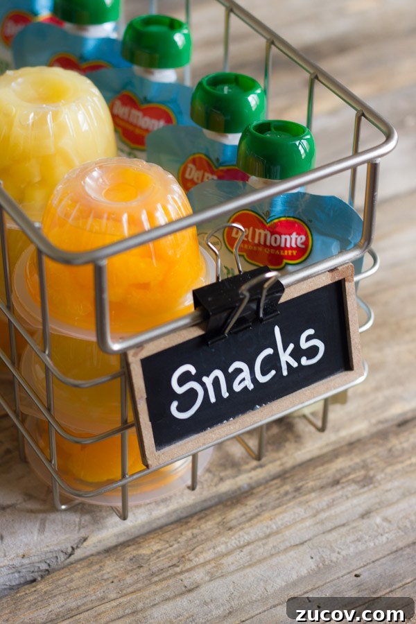 Snack Station - makes it easy for kids to make good choices title=