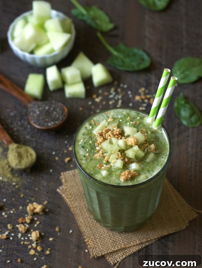Honeydew Green Tea Smoothie Recipe for Refreshing Energy 2 Green Tea Honeydew Smoothie