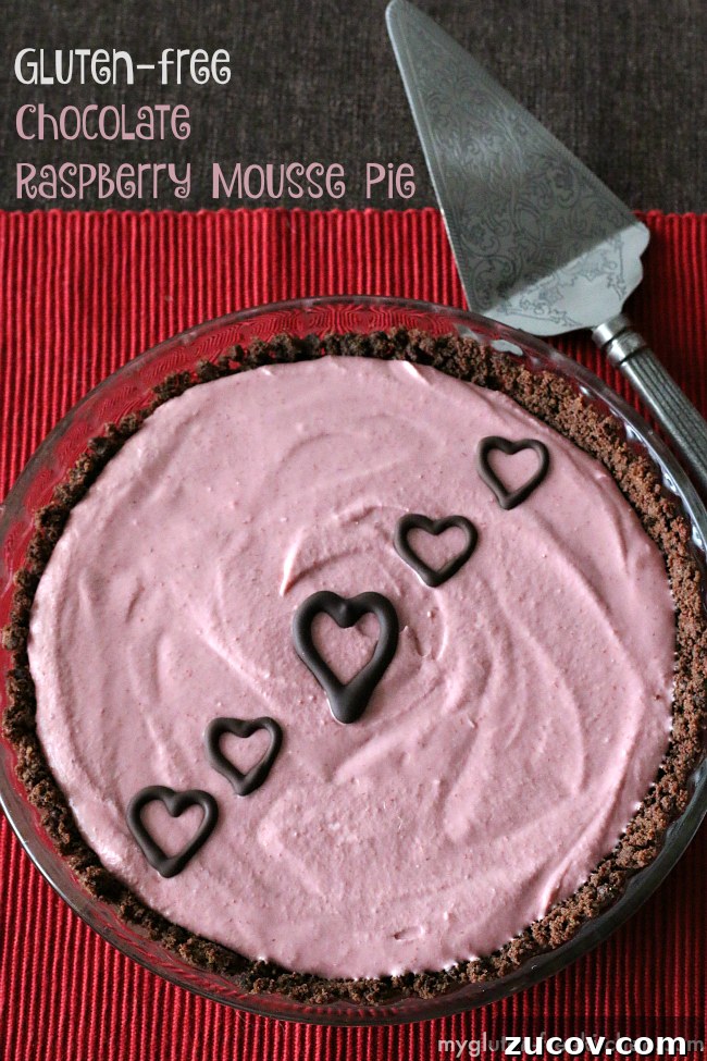 Dairy-Free Gluten-Free Chocolate Raspberry Mousse Pie Recipe 2 Gluten-free Chocolate Raspberry Mousse Pie - Recipe for a delicious Valentine's Day treat! gluten-free and dairy-free!