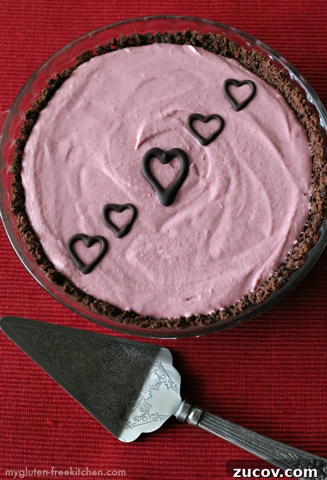 Dairy-Free Gluten-Free Chocolate Raspberry Mousse Pie Recipe 6 Chocolate Raspberry Mousse Pie - This recipe is gluten-free and dairy-free, but not taste-free! Perfect for Valentine's Day.