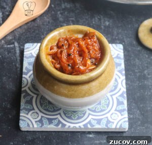 Instant Raw Mango Garlic Thokku Recipe – Tangy Mango Pickle in Minutes 4 Final mango thokku