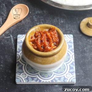 Instant Raw Mango Garlic Thokku Recipe – Tangy Mango Pickle in Minutes 5 Ingredients for mango thokku