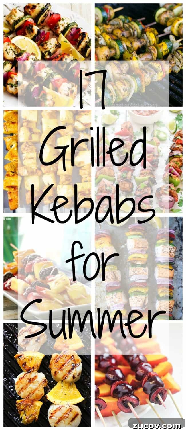 17 Summer Grilled Kebab Recipes for Backyard Cookouts 2 17 Grilled Kabobs for Summer - there are so many amazing grilling options here that I think we should eat food on a stick all summer long! Who's with me?!