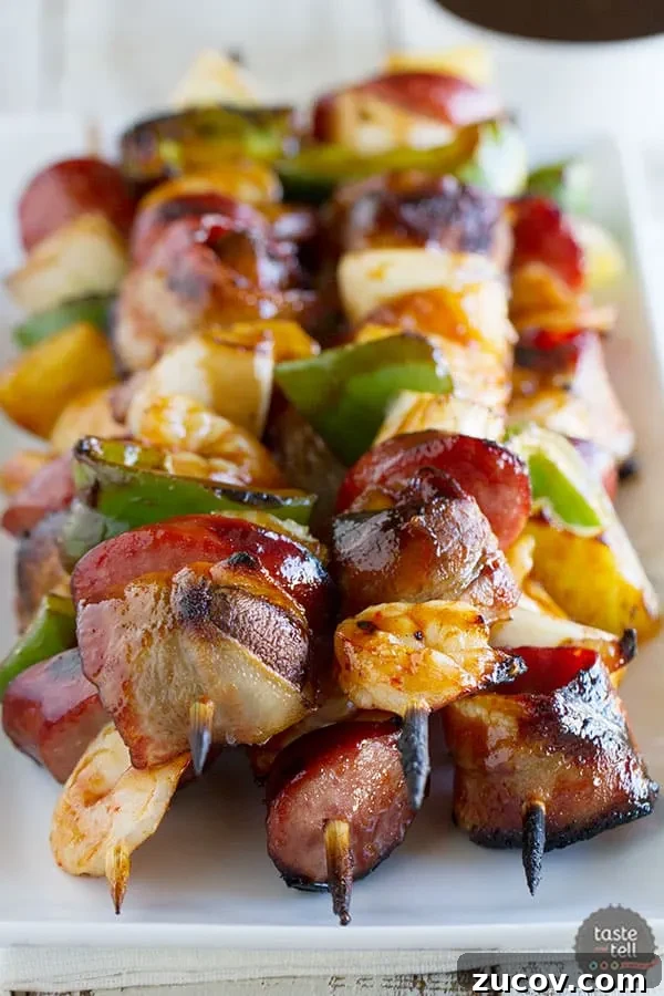 17 Summer Grilled Kebab Recipes for Backyard Cookouts 13 Grilled Shrimp and Sausage Kabobs