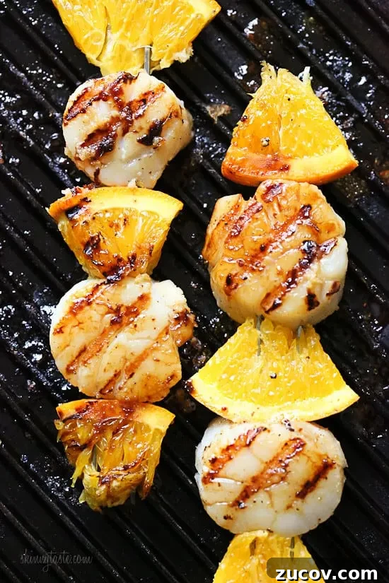 17 Summer Grilled Kebab Recipes for Backyard Cookouts 16 Grilled Scallop and Orange Kebabs