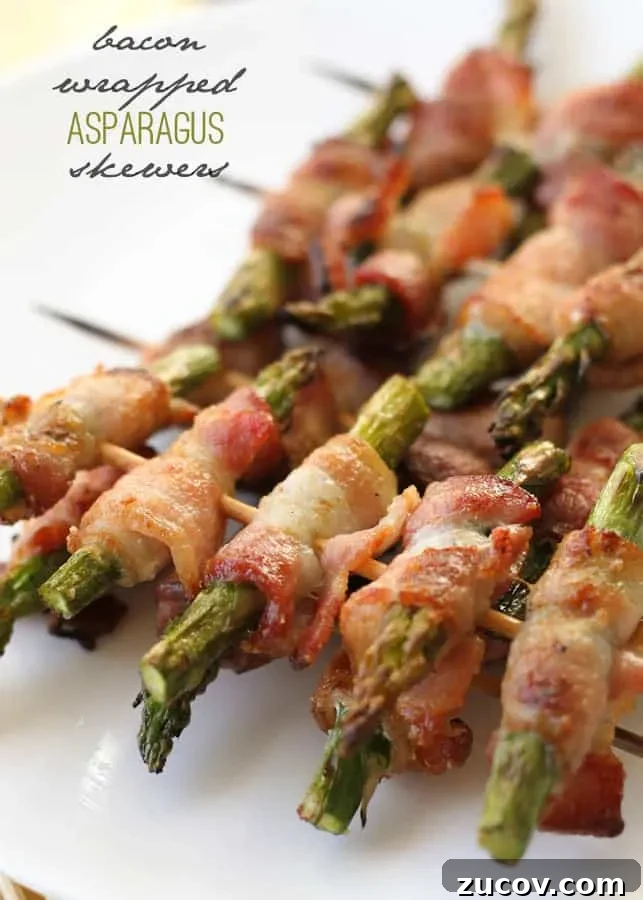 17 Summer Grilled Kebab Recipes for Backyard Cookouts 3 Bacon Wrapped Asparagus Skewers