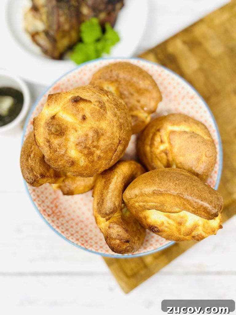 Classic Yorkshire Pudding Recipe: Crispy, Fluffy & Authentic 2 Yorkshire pudding in a bowl on the table