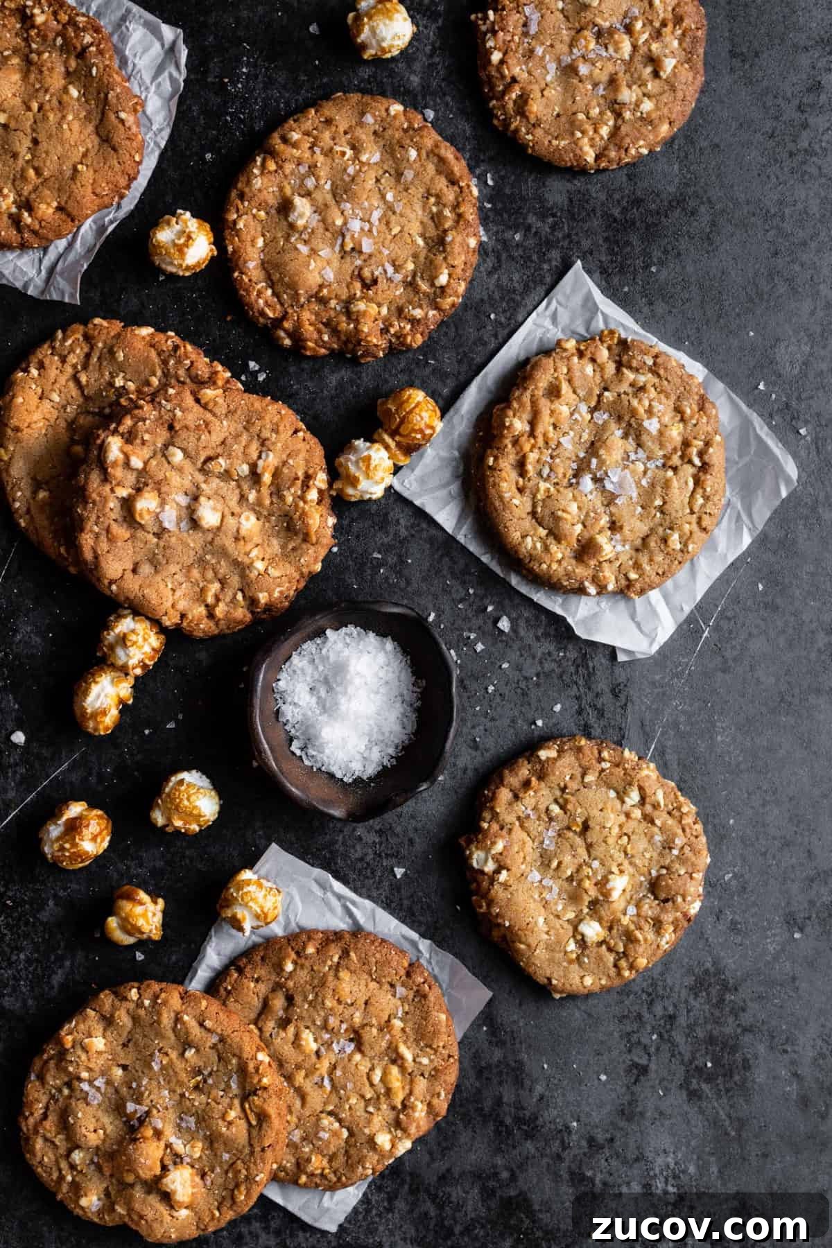 Salted Caramel Popcorn Cookies Recipe for Movie Night 2 Caramel popcorn cookies recipe