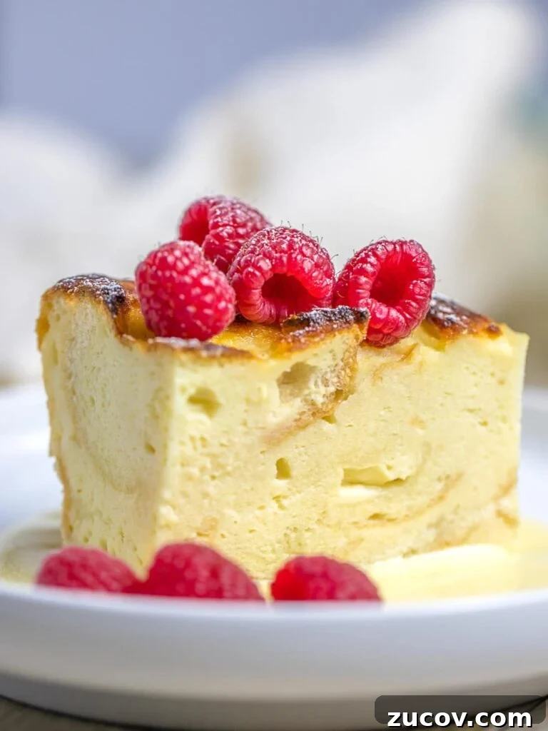 5-Minute Chocolate Ganache Recipe for Cakes, Glazes & Dips 14 custard bread pudding with vanilla sauce and raspberries