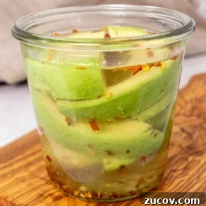 How to Make Pickled Avocados: A Simple Guide to Preserving Avocados 6 Jar of avocado pickles