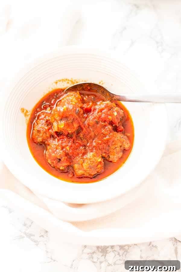 Instant Pot Meatballs in Rich Tomato Sauce 8 Instant Pot meatballs and sauce are great to make ahead, meal prep or to make for your pasta dish. It is super easy to make. No browning just put the meatballs in the Instant Pot and let it go.