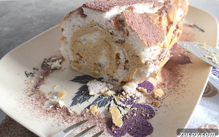 Low-Carb Keto Sugar-Free Hazelnut Meringue Roulade 2 Low Carb Keto & Sugar Free Hazelnut Meringue Roulade