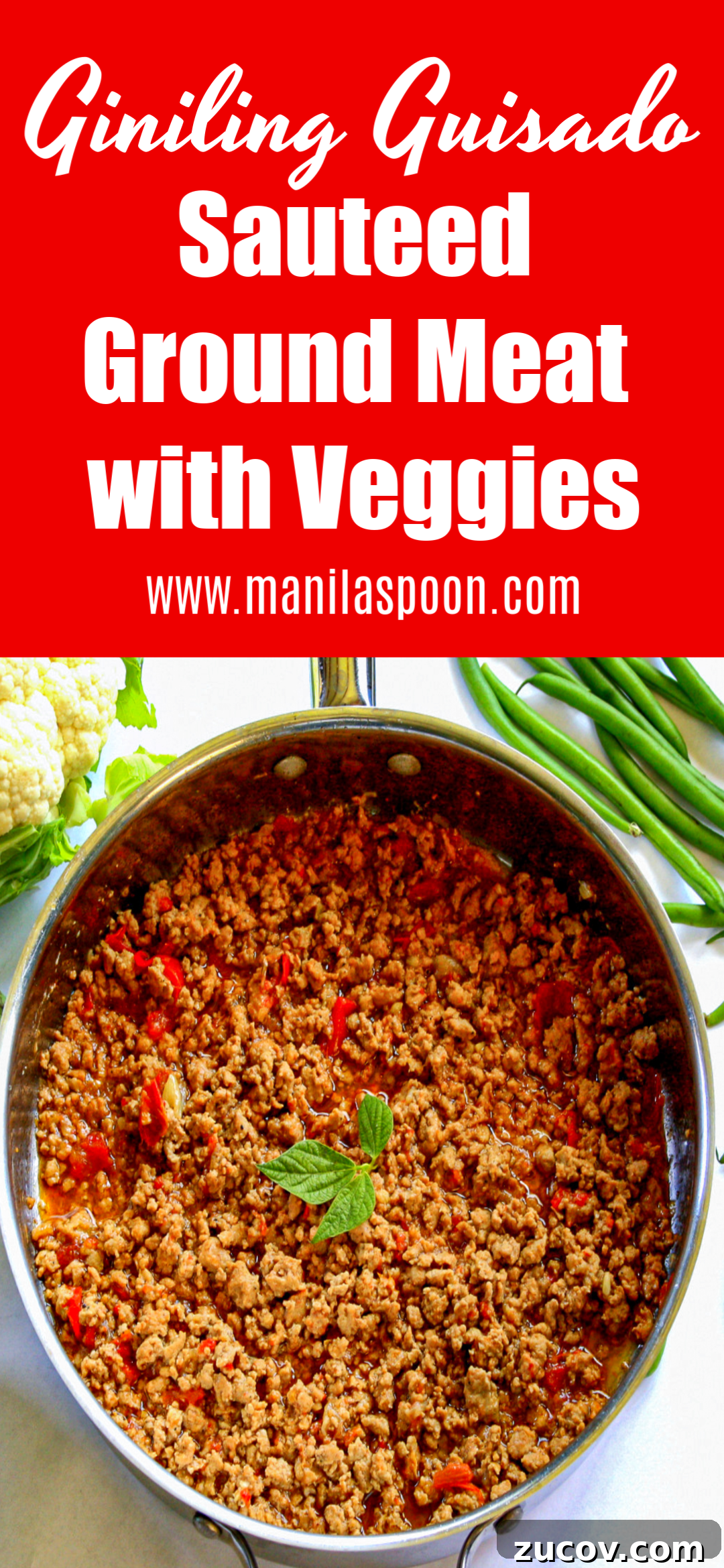 Giniling Guisado (Sauteed Ground Meat with Vegetables)
