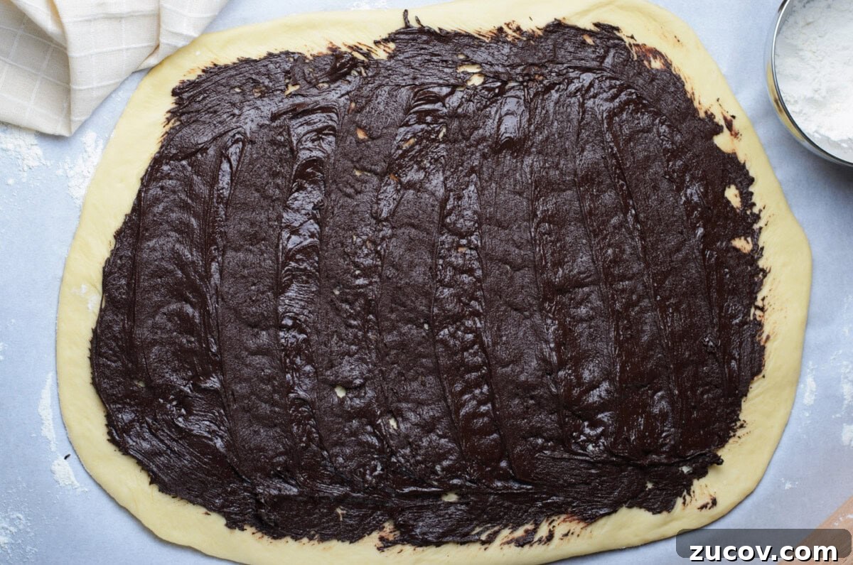Decadent Chocolate Babka Recipe: Step-by-Step Guide 11 chocolate filling inside babka dough