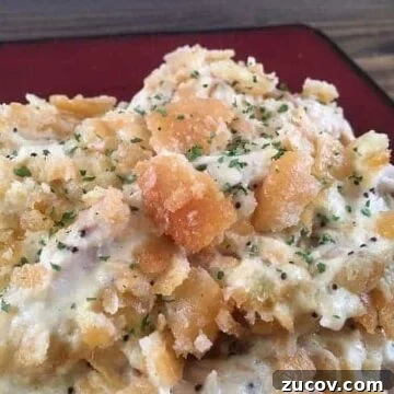 Southern Poppy Seed Chicken Casserole Recipe for Comforting Dinner 10 poppy seed chicken on red plate