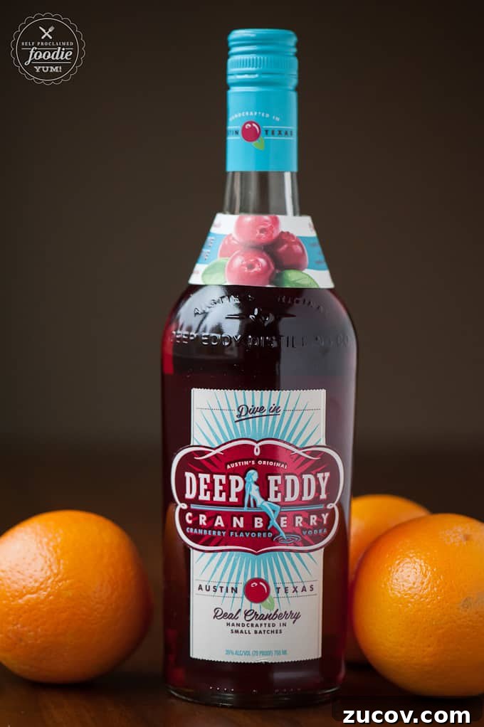 Cranberry vodka with oranges Deep Eddy Cranberry vodka with oranges