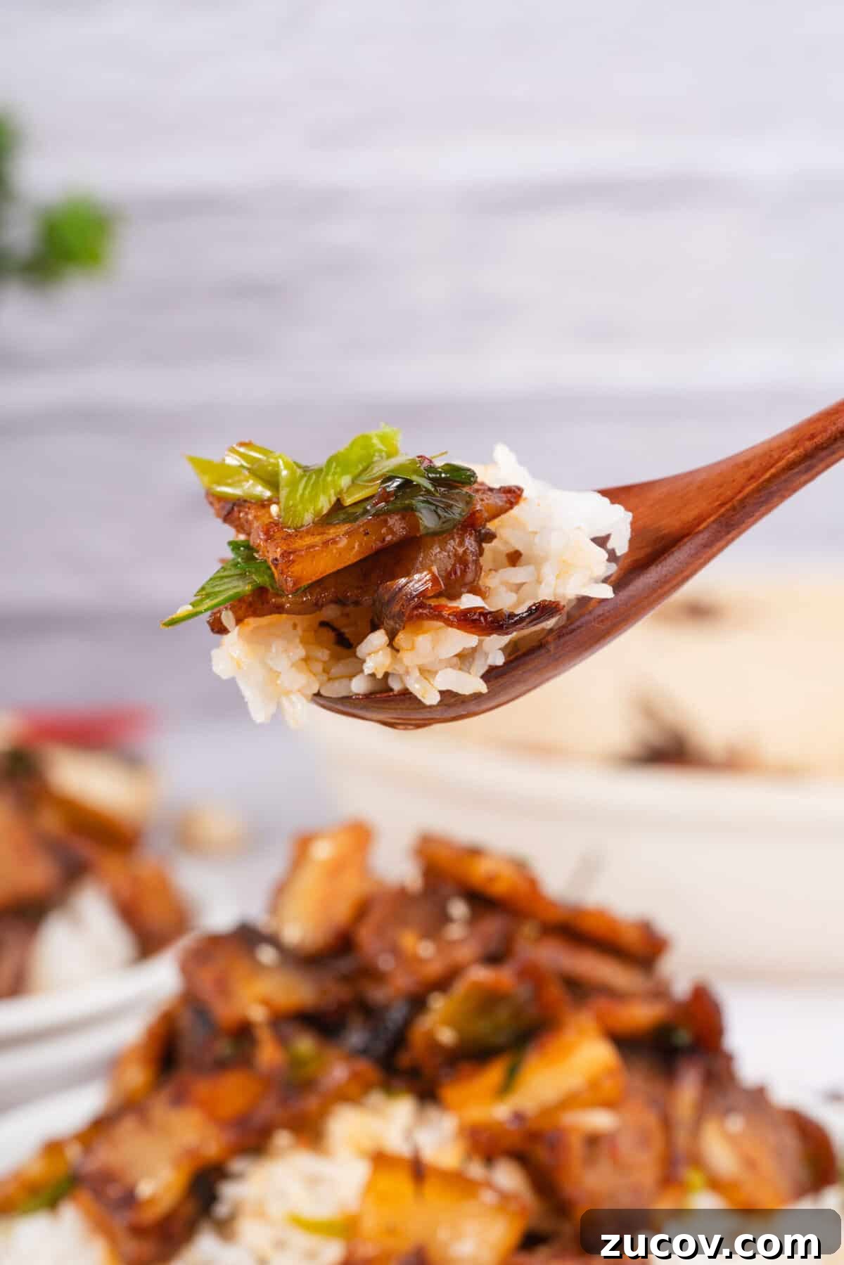 If you love bold flavors and quick dinners, Twice Cooked Pork might become your new best friend.

In China’s Sichuan Province, this dish is as famous as mapo tofu or red‑braised pork.

The Chinese name is hui guo rou, which means “returned‑to‑the‑wok pork.”

That’s because the pork belly really is Twice Cooked Pork, here: first it’s gently boiled, and then it’s hit with high heat in a sizzling stir fry!