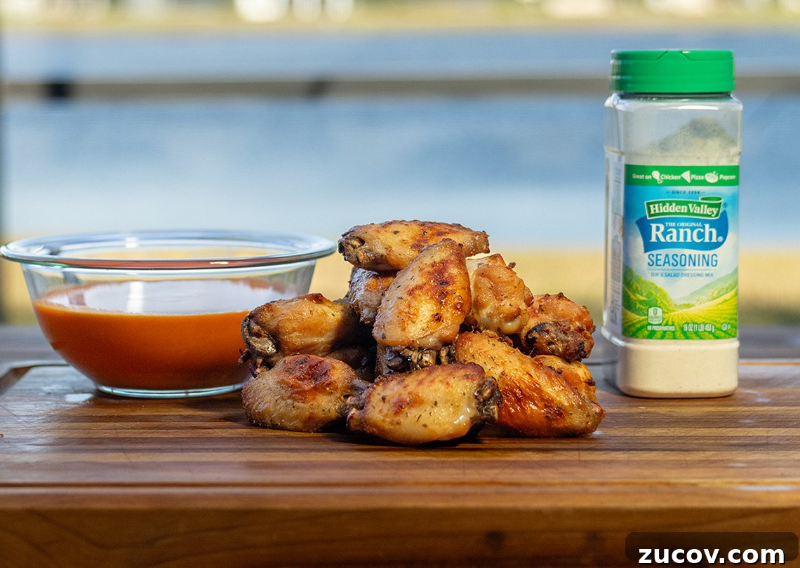 Reverse-Seared Wood-Fired Buffalo Chicken Wings 2 reverse buffalo wings