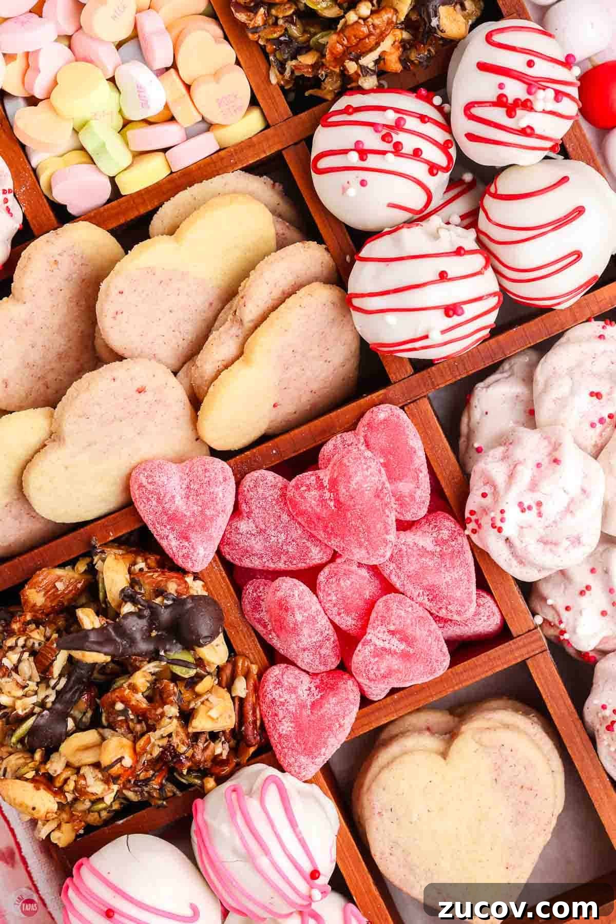 Valentine's Day Treat Box Ideas for Gifts and Party Favors 11 close up of heat candies