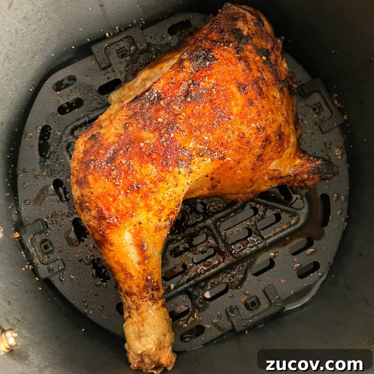 Keto Air Fryer Chicken Leg Quarters with Calories Per Serving 6 air fryer chicken leg quarter