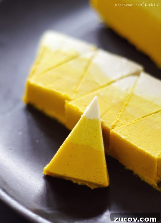 Raw Candy Corn Cheesecake {Free from: gluten & grains, dairy, eggs, artificial colors, and refined sugar}
