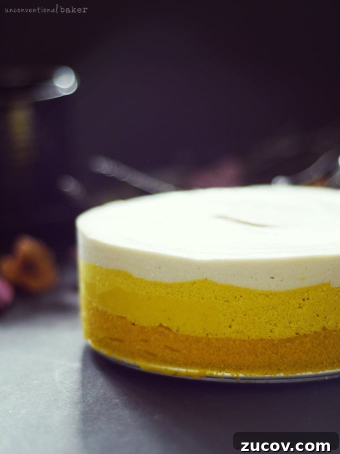 Raw Candy Corn Cheesecake {Free from: gluten & grains, dairy, eggs, artificial colors, and refined sugar}