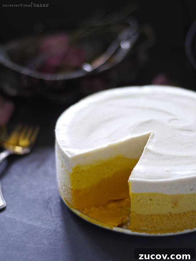 Raw Candy Corn Cheesecake {Free from: gluten & grains, dairy, eggs, artificial colors, and refined sugar}