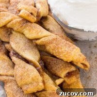 Cinnamon Apple Pie Twists: Flaky Pastry Dessert Recipe 5 Apple Pie Cinnamon Twists