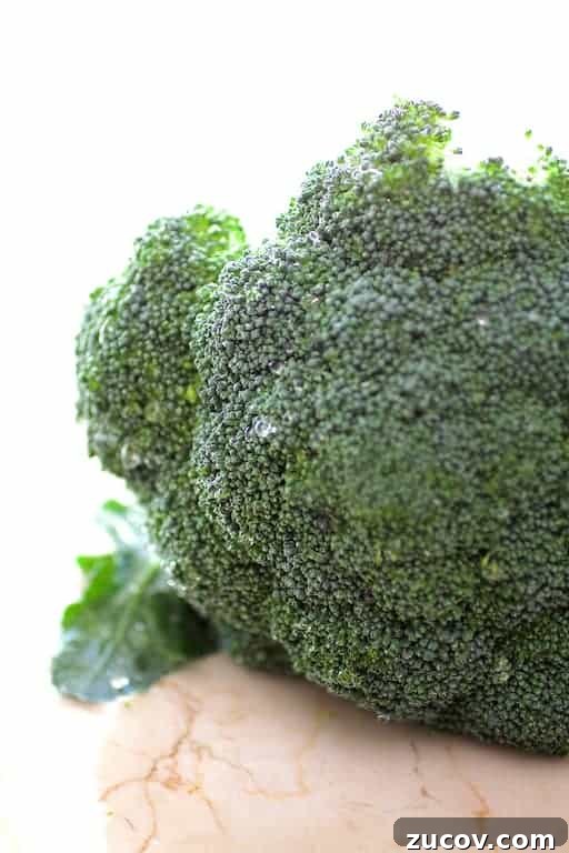 Close-up photo of broccoli.