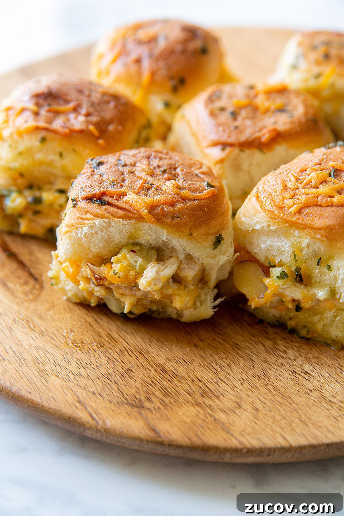 Spicy Southern Chicken Salad Sliders for Parties and Gatherings 2 hot chicken salad sliders