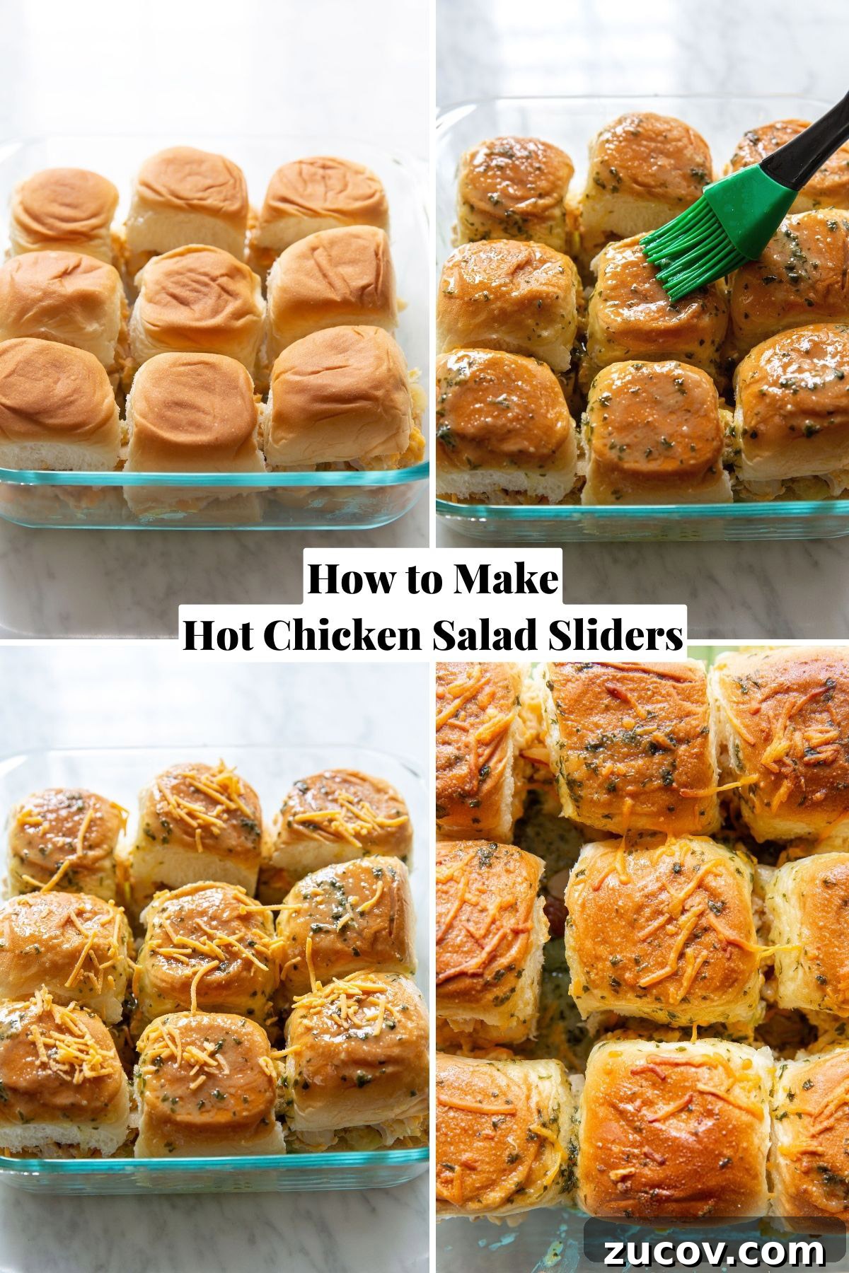 Spicy Southern Chicken Salad Sliders for Parties and Gatherings 5 How to Make Hot Chicken Salad Sliders