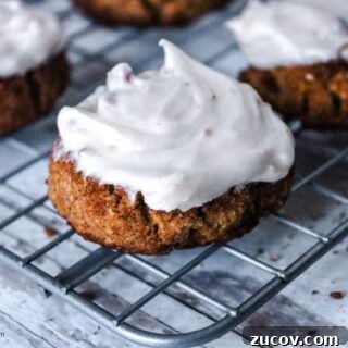 Keto Pumpkin Snickerdoodle Cookies with Pecan Cream Cheese Frosting 9 img 83388 13