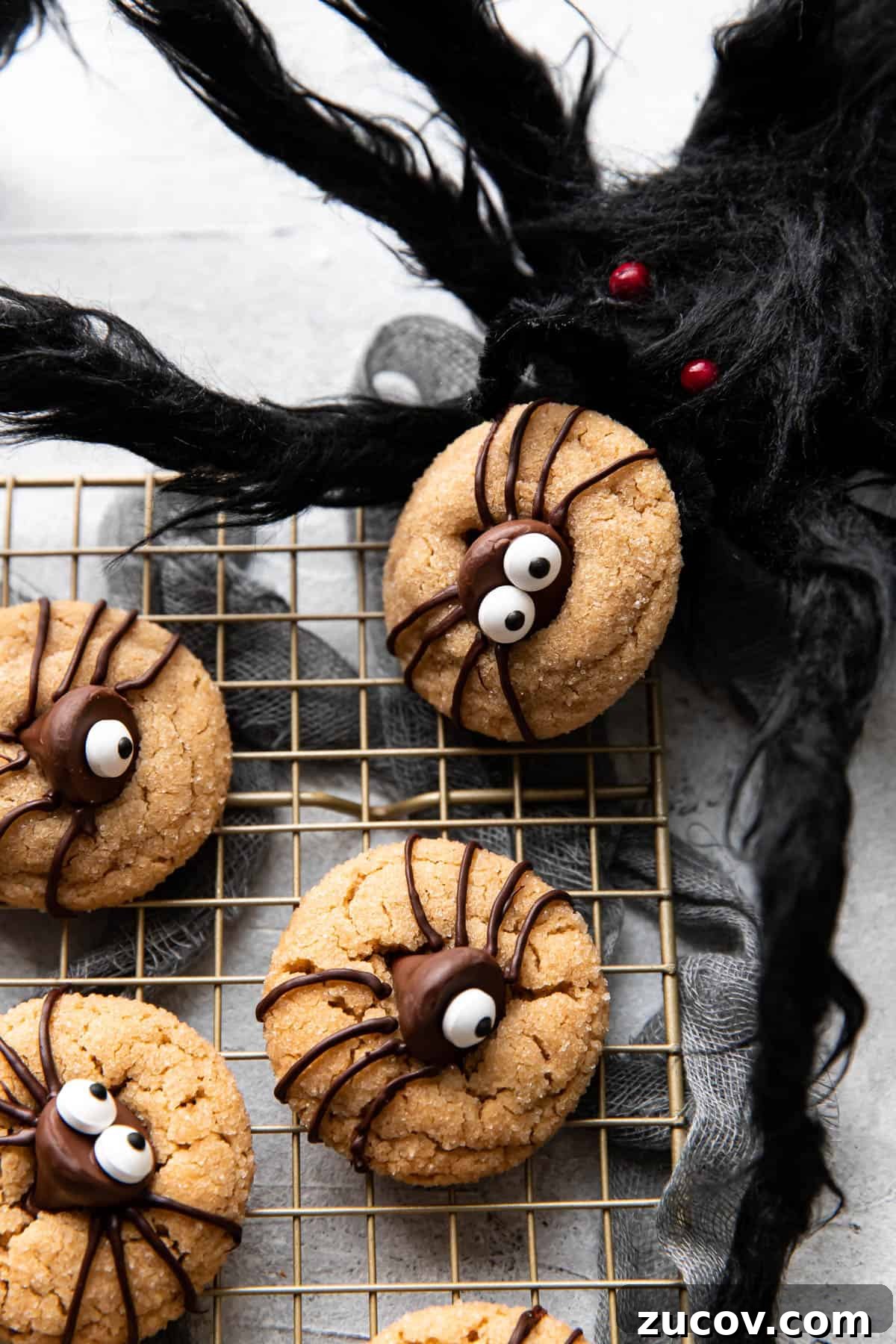 Spider Peanut Butter Cookies Recipe for Halloween Treats 4 halloween spider peanut butter cookies.