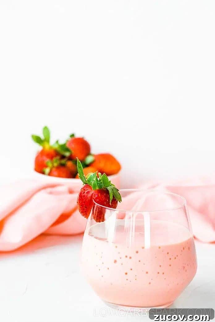 21 Protein Drinks for Muscle Gain and Daily Nutrition 16 keto strawberry smoothie
