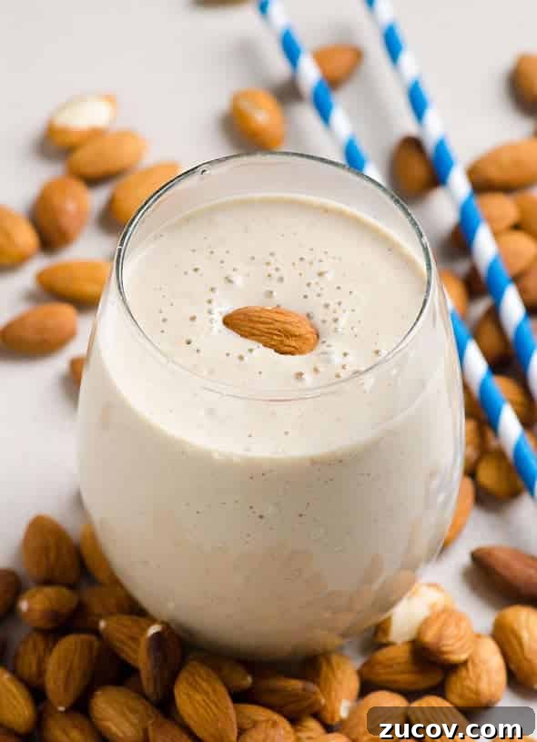 21 Protein Drinks for Muscle Gain and Daily Nutrition 18 almond breakfast smoothie