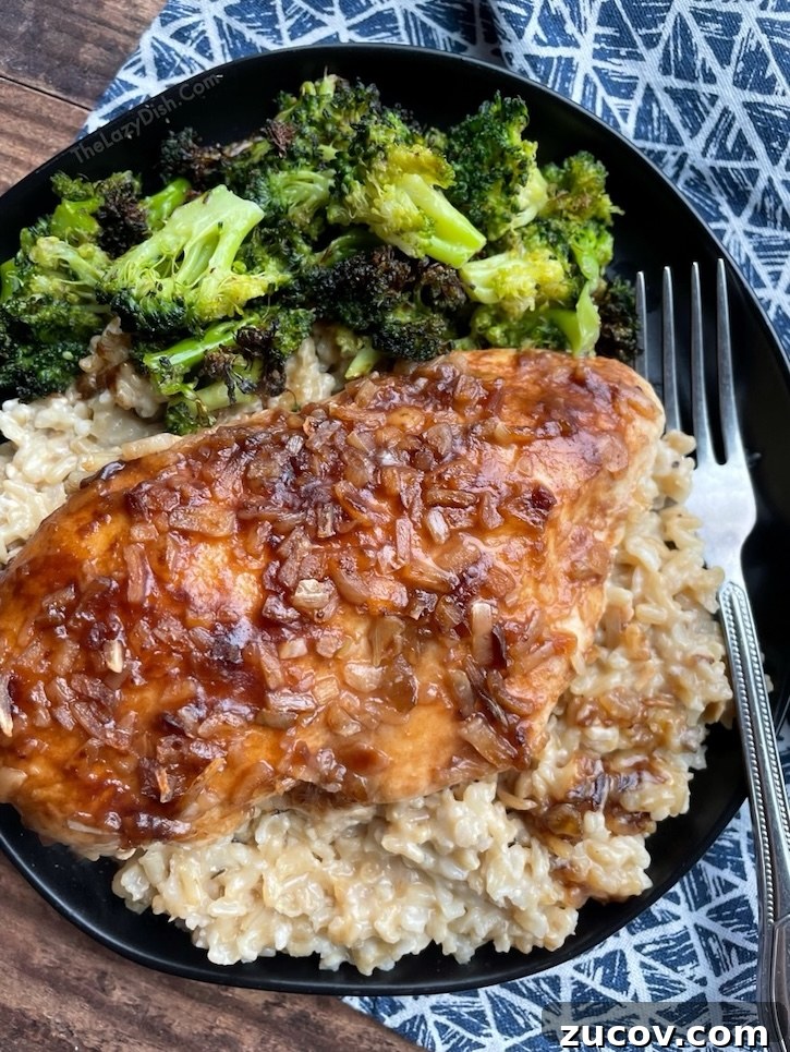 Creamy Chicken and Rice Casserole for a Relaxed Weeknight 9 Forgotten Chicken Casserole with a side of broccoli. A yummy and easy dinner idea for a family with picky kids.