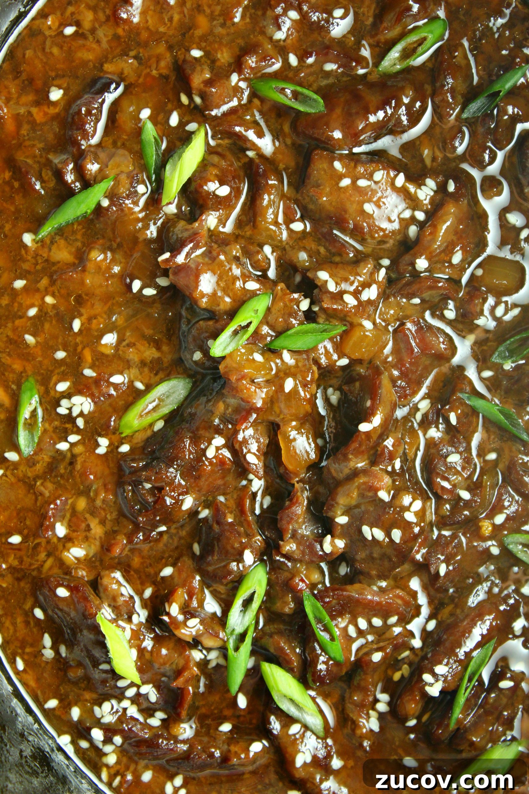 Korean-Style Slow Cooker Beef with Savory Sauce 5 Slow cooker meal