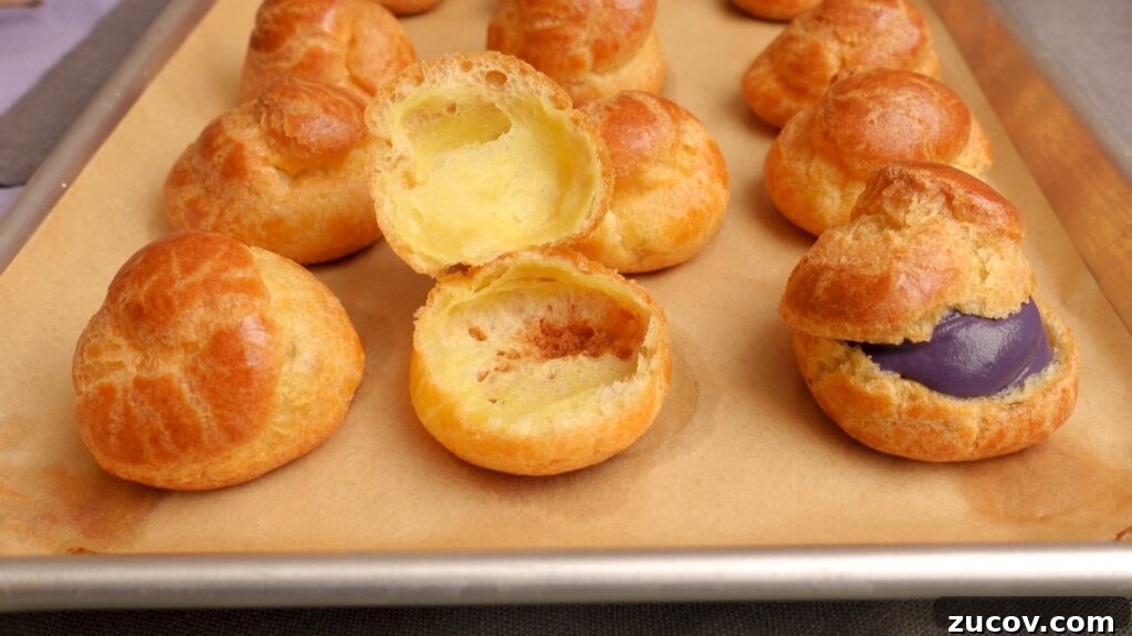 Ube Cream Puffs: Filipino Purple Yam Pastry Recipe 4 Ingredients laid out