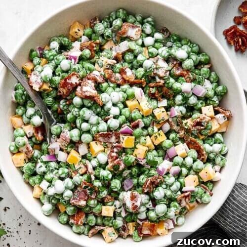 Cold pea salad recipe.