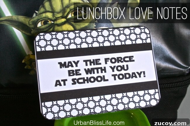 Printable Lunchbox Love Notes — Free Downloadable Pack 4 Lunchbox Love Note Printable by Urban Bliss